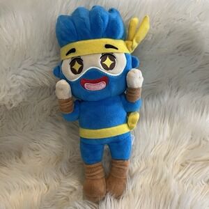 Ninja Aww Wicked Cool Toys Blue Plush Character Toy Anime 8" Tyler Blevins